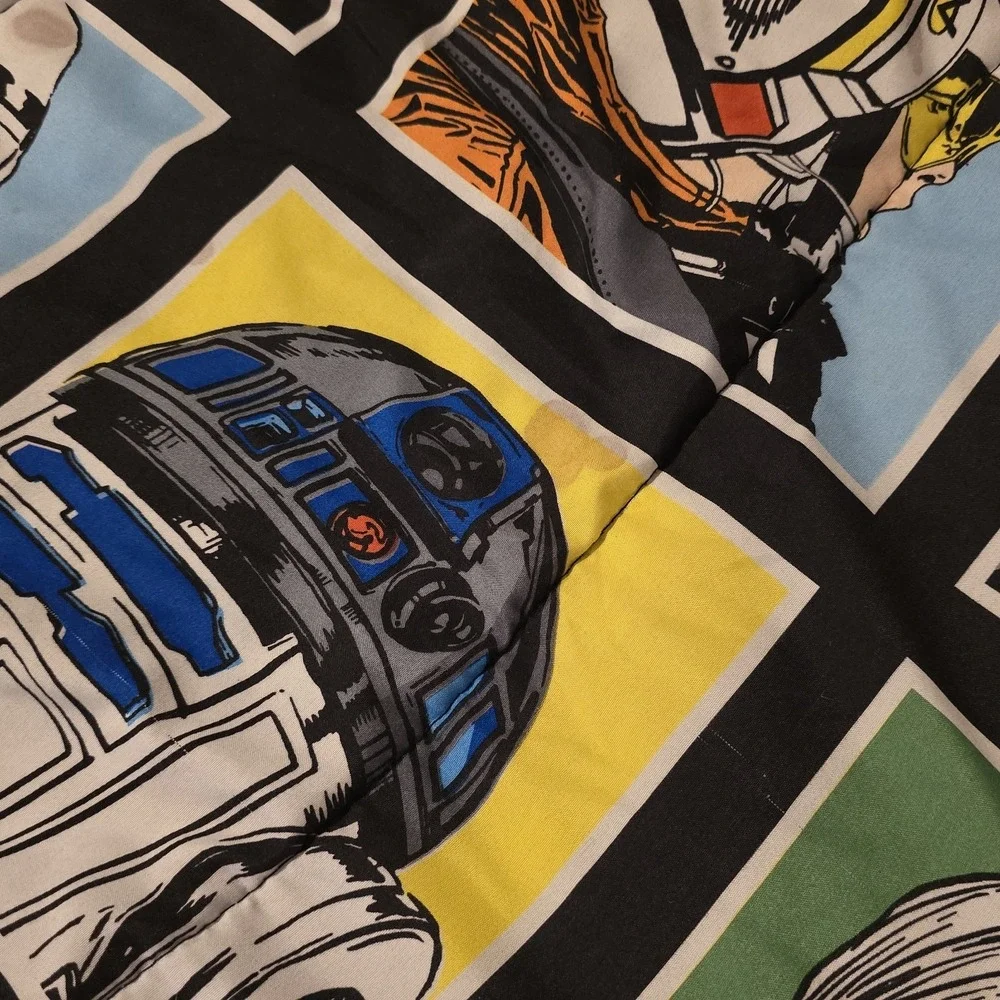 VTG Star Wars Classic Reversible Twin/Full Comforter Vader Yoda Skywalker 90s